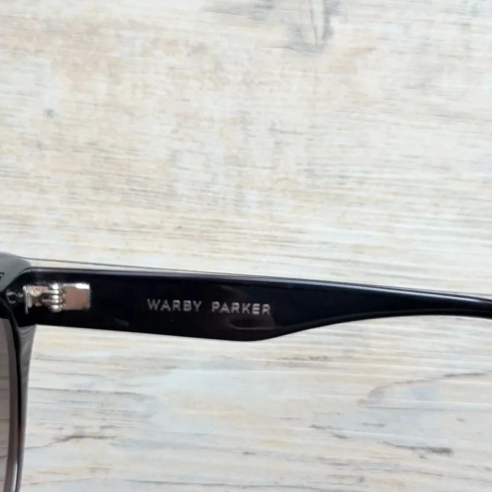 Warby Parker Augusta W 261 Oversized Cat Eye Sunglasses Black Brown Ombre